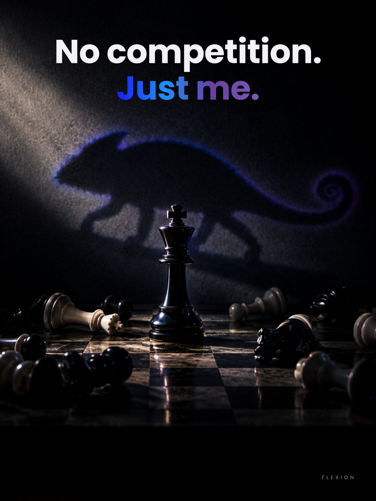 No Competition. Just Me. — FLEXION art print design